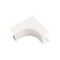 Panduit Fitting, Bendradius, Lowv, Wh, PK10, 1.83" W, 0.47" H, 1.83" L, White ICFC3WH-X - alternate 1